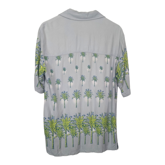 Vintage Guess Jeans Palm Tree Print Button Down - Picture 10 of 11